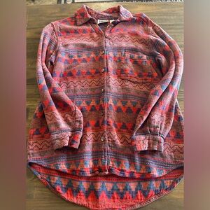 Chico's Multicolor Geometric Shirt Aztec Southwestern Vintage